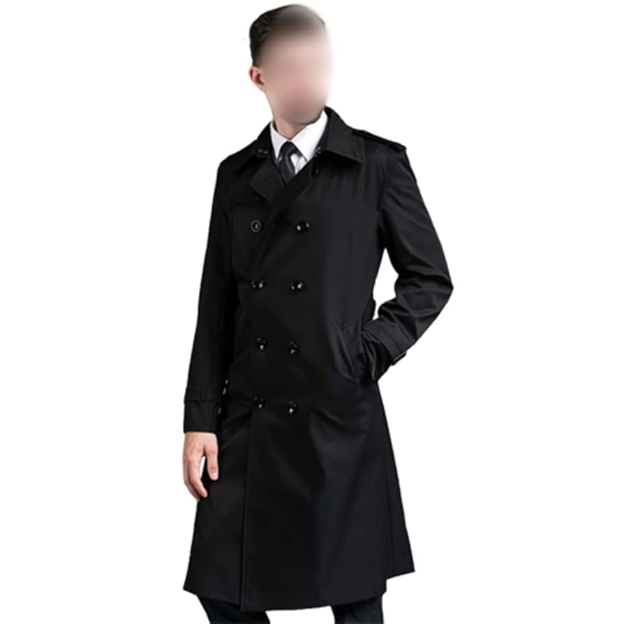 ジャケット・アウター MINEDENIM LONG TRENCHCOAT Amazon.com: YMGSCC Men Long Trench Coat Spring and Autumn